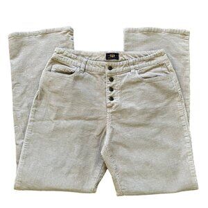 Route 66 Beige Corduroy Jeans Bootcut Pants High Rise Button Fly Vintage Y2K